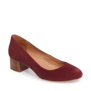 Madewell - Ella Pump in Dark Merlot - Size 7
